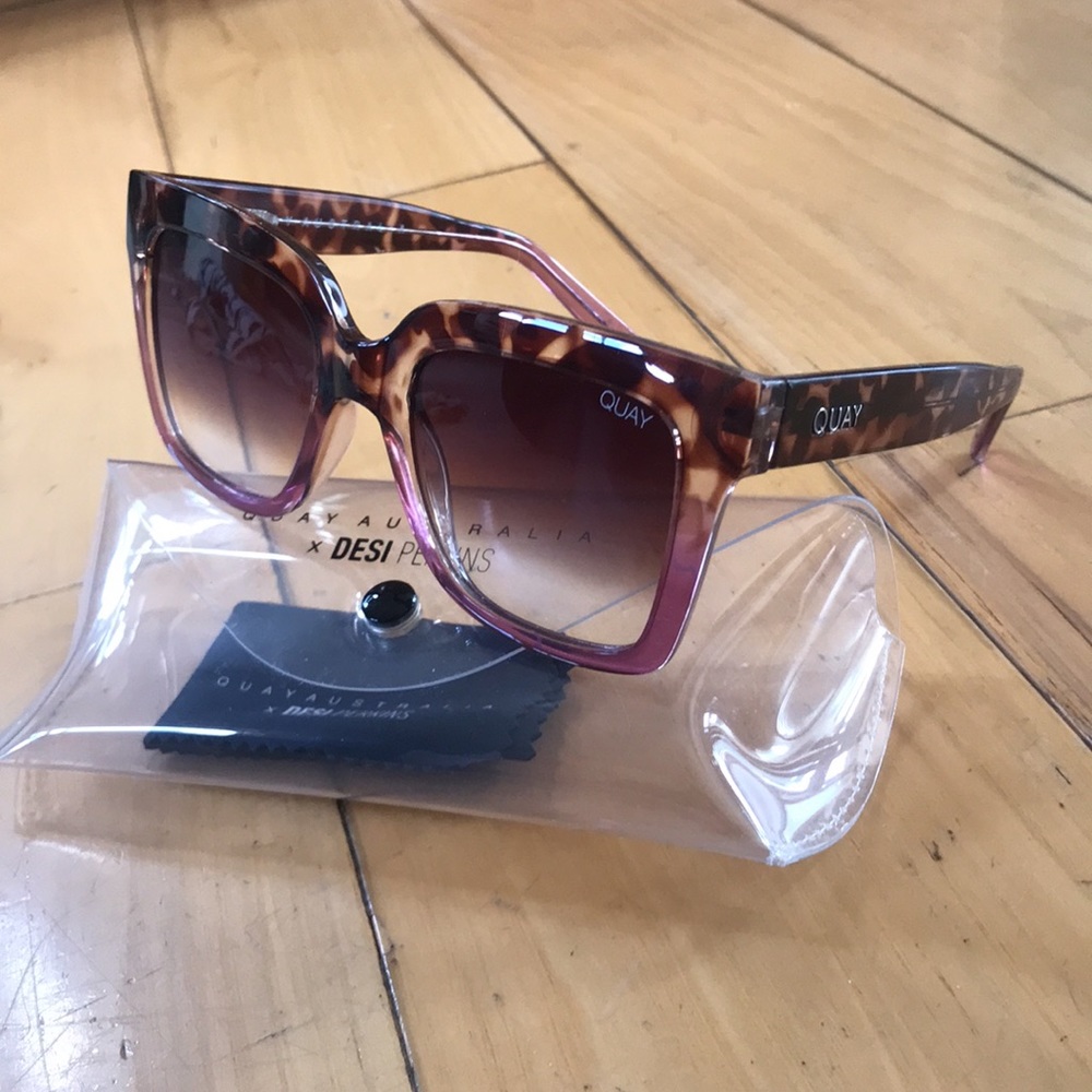 Quay Icy Square Sunglasses
